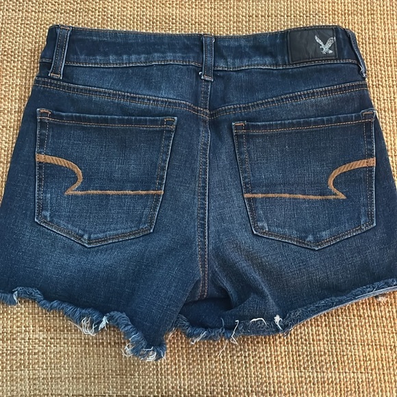 American Eagle 360 Super Stretch Hi-Rise Shortie Size 4 - Picture 2 of 4